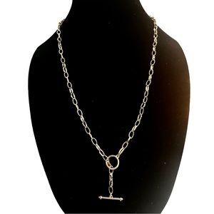 New w/Tags Express Necklace Goldtone Dress up or down Stunning